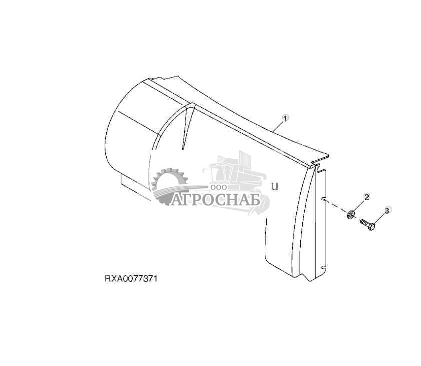 Задняя крышка кабины 